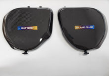Load image into Gallery viewer, 350Z Carbon Fiber Battery/Brake fluid replacement lids
