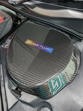Load image into Gallery viewer, 350Z Carbon Fiber Battery/Brake fluid replacement lids
